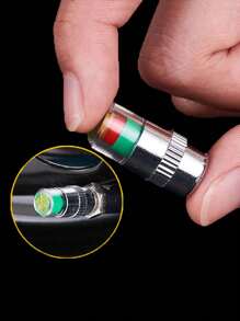 4pcs Copper Alloy Car Tire Valve Cap - Silver - View 3