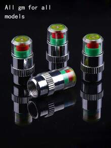 4pcs Copper Alloy Car Tire Valve Cap - Silver - View 7