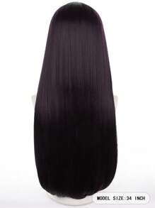 Cosplay Extra Long Straight Synthetic Wig With Bangs - Brown - View 2