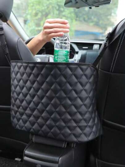 1pc Adjustable Hanging Polyester Car Seat Storage Bag