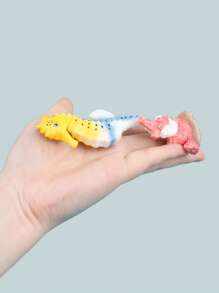 1pc Random Color Resin Crafted Seahorse Aquarium Decor, Realistic Marine Animal Model For Fish Tank Ornament - Multicolor - View 3