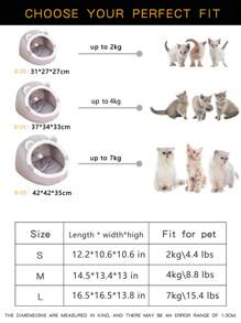 1 PC Phim Hoạt Hình Tai Trang Trí Giường Thú Cưng Cho Chó Và Mèo Ngủ - Xám - Xem 3