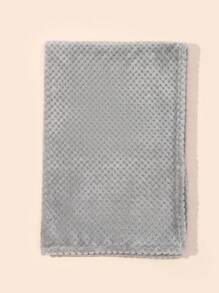 Baby Solid Knitted Fabric Swaddling Blanket For All Season - Grey - View 4