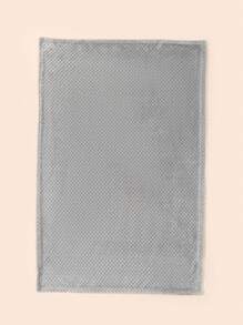 Baby Solid Knitted Fabric Swaddling Blanket For All Season - Grey - View 6