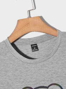 GENTILAND Áo thun & Áo lót Nam Hoạt hình Giải trí - Màu Xám nhạt - Xem 3