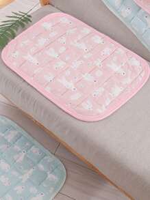 1入組卡通圖案寵物降溫墊適用於狗狗和貓適合夏天 - 粉色 - 查看 4