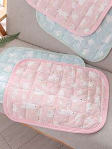 1入組卡通圖案寵物降溫墊適用於狗狗和貓適合夏天 - 粉色 - 查看 5