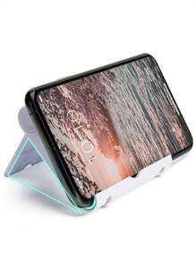 1入白色可調節和可折疊桌面電話支架座,帶底座 - 白色 - 查看 3