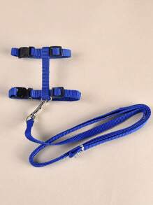 1pc Pet Harness & 1pc Leash Set - Blue - View 3