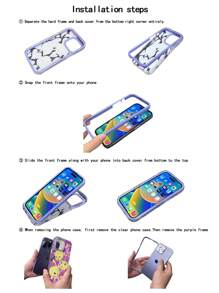 LOONEY TUNES X SHEIN Cartoon Chicken Pattern Phone Case ,Compatible With IPhone - Multicolor - View 7
