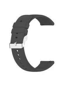 Silicone Watchband Compatible With Samsung Watch - Black - View 1