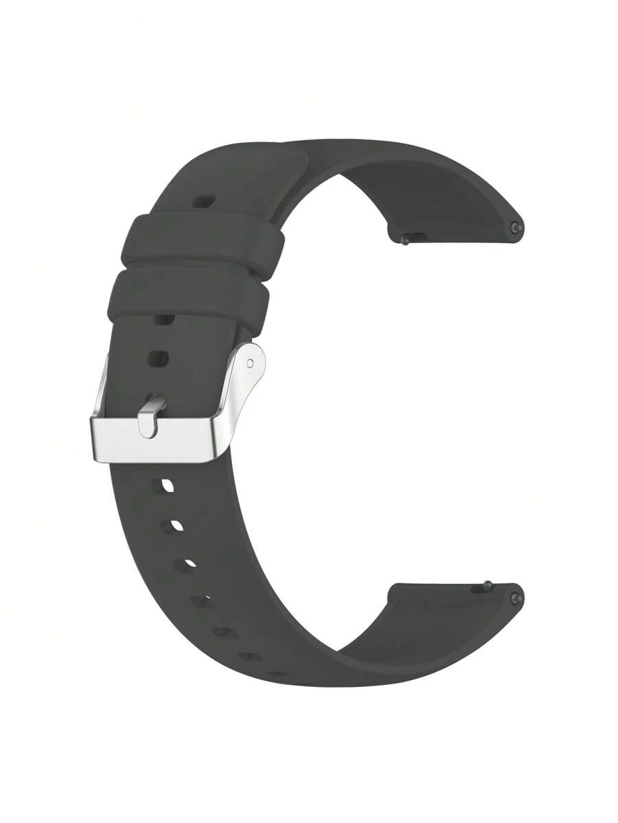 Silicone Watchband Compatible With Samsung Watch - Black - View 1