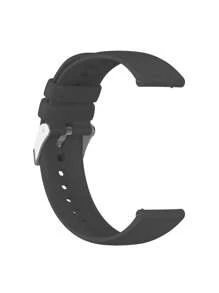 Silicone Watchband Compatible With Samsung Watch - Black - View 2