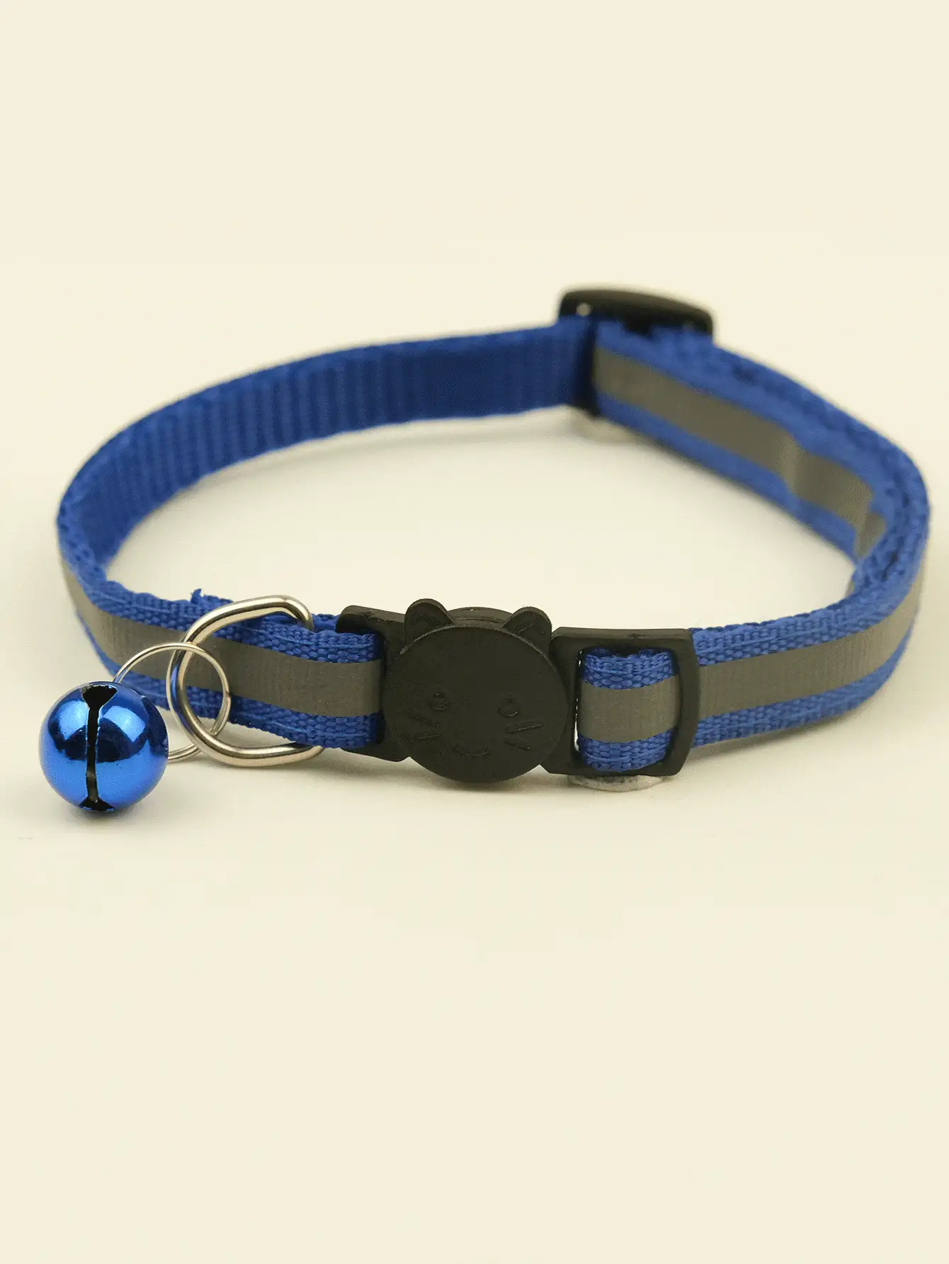 1pc Bell Decor Reflective Pet Collar - Royal Blue - View 2