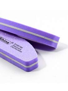 NailShine 5pcs 100/180 Grit Purple Nail Buffer Sanding Block Files Sponge Nail Polisher Professional Manicure Tools For Acrylic Nails Care For Optimum Natural Nail Care - Purple - View 5