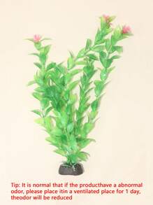 1pc Plastic Aquarium Decor Artificial Water Plants (Usually 2-4 Flowers On The Plants)