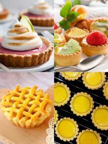 6 pièces/set Moule à cupcake en acier inoxydable, fabricant de cupcake antiadhésif réutilisable moderne pour DIY