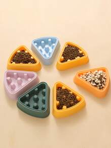 1 pieza Bol para mascotas queso en forma de de color al azar para perro con gato para comiendo - Multicolor - Ver 1