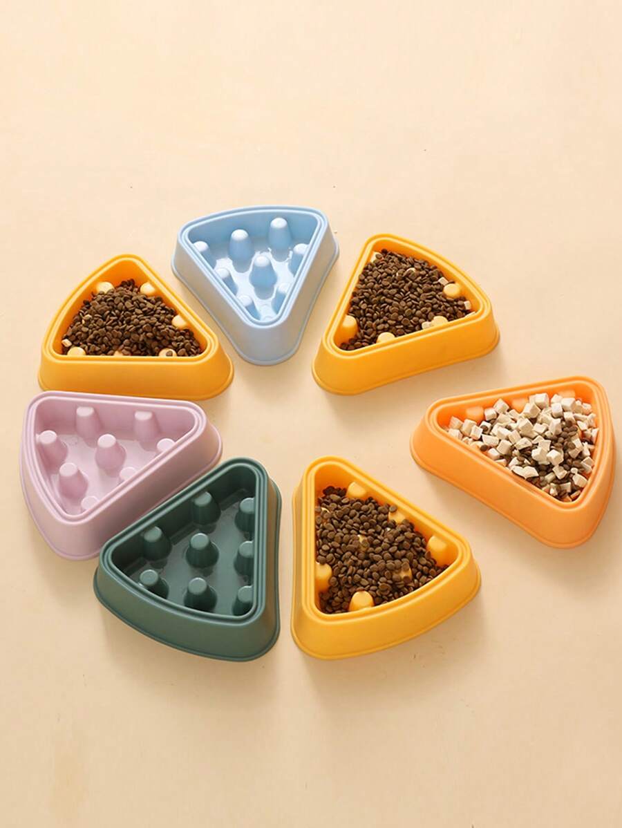 1 pieza Bol para mascotas queso en forma de de color al azar para perro con gato para comiendo - Multicolor - Ver 1