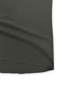 Áo sơ mi Nam Nút phía trước màu trơn Giải trí - xanh quân đội - Xem 3