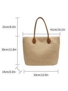 女性時尚休閒草帽沙灘包