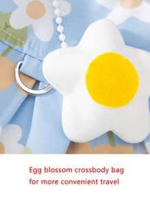 1入組花朵圖案寵物連衣裙附包適用於小狗和貓 - 彩色 - 查看 5