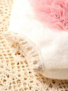 Newborn Photography Floral Appliques Shorts & Headband Prop - Multicolor - View 8