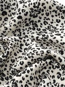 DAZY Ditsy Floral Print Lounge Set Pajama - Black - View 7