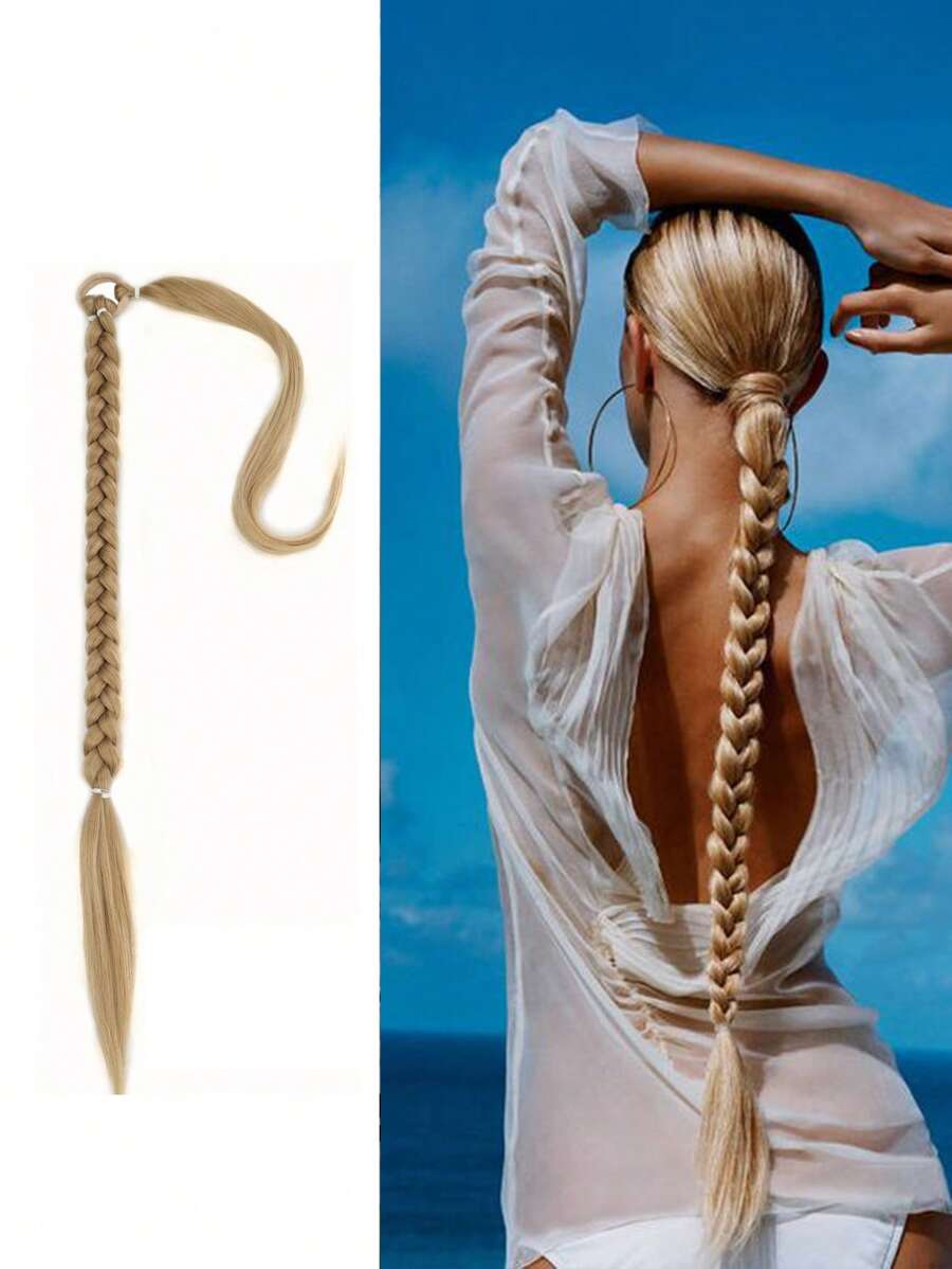 超長合成髮辮 - 金色 - 查看 1