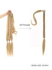 超長合成髮辮 - 金色 - 查看 2