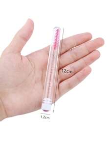 HMQ beauty 20入組塑料化妝刷容器與可重複使用的睫毛延伸器,適用於眉毛和眼睫毛 - 紫色 - 查看 5