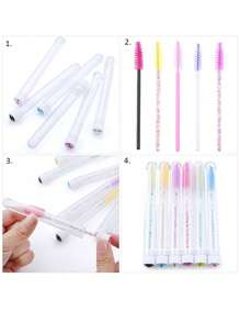 Ống nối mi di động, Dụng cụ nối mi bằng nhựa 20 cái cho gia đình - Hồng - Xem 3