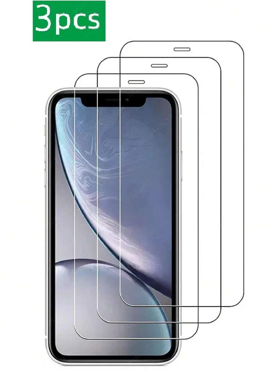 3片防摔螢幕保護強化膜相容 iPhone15/15Plus/15Pro/15Promax - 無色 - 查看 1