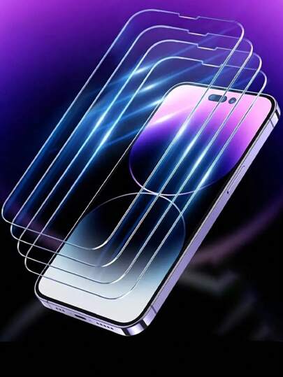 4片防摔螢幕保護強化膜相容 iPhone15/15Plus/15Pro/15Promax