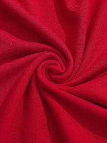 SHEIN LUNE 嘴唇印花T恤 - 紅色 - 查看 4