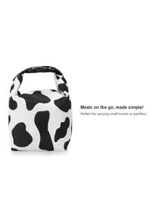 Baby Cow Print Diaper Bag - Beige - View 4