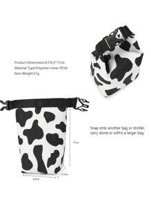 Baby Cow Print Diaper Bag - Beige - View 6