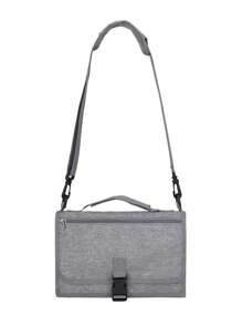 Baby Solid Diaper Bag - Grey - View 2