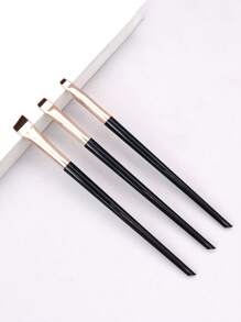 Bộ cọ trang điểm 3 món, Bộ cọ, Bộ cọ trang điểm, Bộ cọ trang điểm, Bộ trang điểm hoàn chỉnh, Bộ cọ trang điểm, Bộ trang điểm hoàn chỉnh, Bộ cọ, Bộ cọ trang điểm, Bộ quà tặng trang điểm, Bộ - Màu xám đen - Xem 1