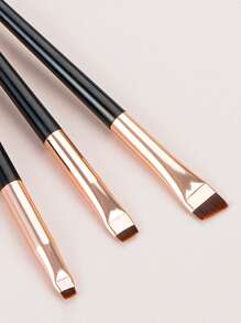 Bộ cọ trang điểm 3 món, Bộ cọ, Bộ cọ trang điểm, Bộ cọ trang điểm, Bộ trang điểm hoàn chỉnh, Bộ cọ trang điểm, Bộ trang điểm hoàn chỉnh, Bộ cọ, Bộ cọ trang điểm, Bộ quà tặng trang điểm, Bộ - Màu xám đen - Xem 2