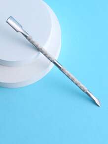 Dụng cụ cạo da chết hai đầu, 1 dũa móng tay bằng thép không gỉ có thể tái sử dụng cho gia đình - Bạc - Xem 2