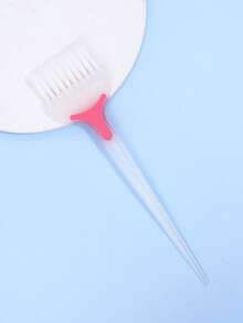 染髮劑刷,1入組沙龍可重複使用染髮刷塑膠日常尖尾帶長款手掌防滑著色刷用於染髮 - 白色 - 查看 4