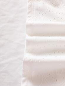 SHEIN Bộ thời trang bé gái Nơ Bướm phân lớp Tranh thêu Khối Màu Dễ thương - Nhiều màu - Xem 4