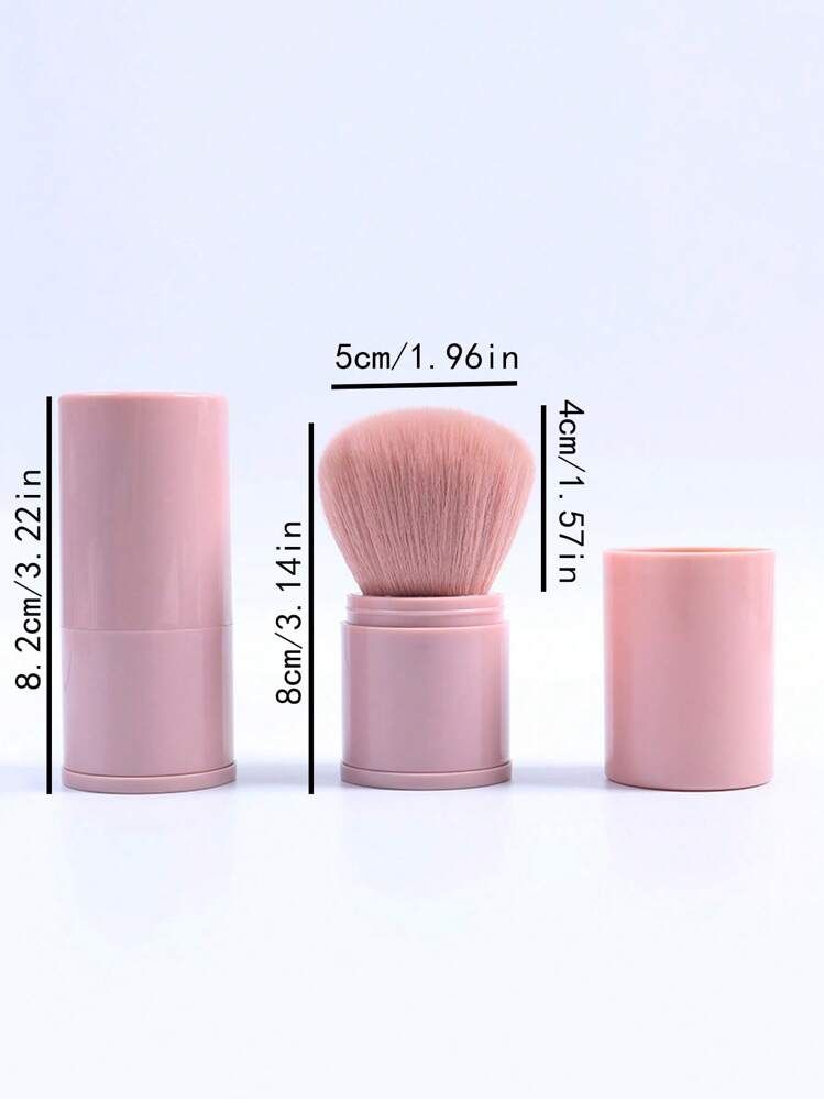 יחידה 1 ורוד נייד נשלף מברשת סומק ל קוסמטי אפליקציה - ורוד - ראה 5