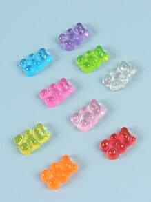 Trang trí móng tay nghệ thuật Gummy Bear, 18 phụ kiện trang trí móng tay DIY hình gấu kẹo dẻo dễ thương biến móng tay của bạn thành kiệt tác phủ kẹo Đá quý làm móng Phụ kiện làm móng - Nhiều màu - Xem 5