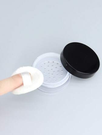 Powder Container,1Pc Clear Professional Beauty Container Reusable Empty Loose Powder Case Makeup Containers For Home,Makeup,Cheap,Room Decor,Vanity,Travel,Bedroom,Makeup Accessories,Cheap,Stocking Stuffers,Makeup,Makeup Tools,Cheap Stuff,Gifts,Gifts For Women,Christmas Gifts