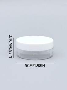 Powder Container,1Pc 20G Plastic Professional Beauty Container Reusable Empty Loose Powder Case Makeup Containers For Travel,Makeup,Cheap,Room Decor,Vanity,Travel,Bedroom,Makeup Accessories - White - View 4