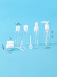 9入組60ML旅行分裝瓶套裝 - 白色 - 查看 3