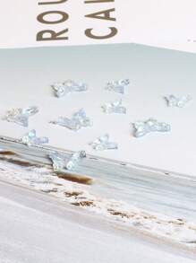 10入組蝴蝶設計美甲飾品 - 彩色 - 查看 5