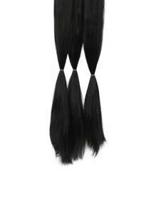 超長合成髮辮 - 黑色 - 查看 7